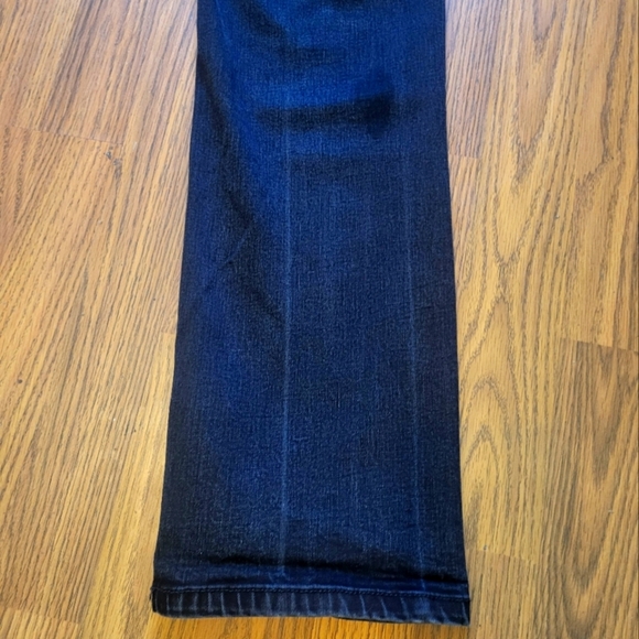 Santana Straight Fit Jeans Black Size 10x32 Dark Wash Denim A46 - Picture 8 of 9